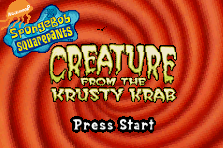 SpongeBob SquarePants Creature from the Krusty Krab Title Screen